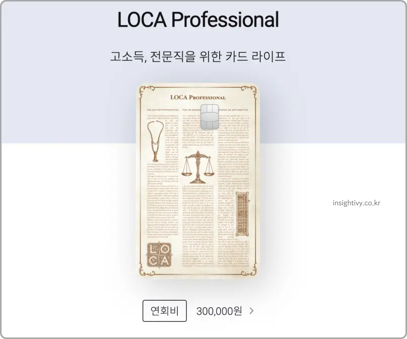 로카 프로페셔널 카드 디자인